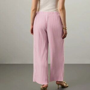 Atlein Mauve Plisse Pink Wide Leg Pants Size 2